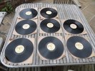 Esquire Jazz 78 rpm records, Ronnie Scott x6, James Moody x1, Waxing the winners