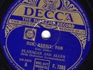 FLANAGAN & ALLEN 78 RUN RABBIT RUN / WASHING ON THE SIEGFRIED LINE DECCA 7265 E-