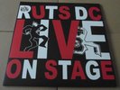 RUTS DC LIVE ON STAGE DOUBLE LP  RED AND BLACK VINYL PUNK THE MEMBERS THE SKIDS 