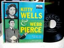 KITTY WELLS & WEBB PIERCE Rare 1959  Decca EP + Picture Sleeve  Oh So Many Years