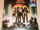 KISS LOVE GUN LP EXCLUSIVE TANGERINE/ AQUA SPLATTER VINYL RECORD WAL MART MINT
