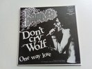Damned - Don't cry wolf / One way love Blue vinyl 7