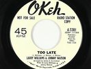 Northern Soul 45 - Larry Williams & Johnny Watson - Too Late - Okeh - VG++ mp3