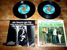 THE ROLLING STONES ( 2 ) ORIG 60s PS 45 lot: GET OFF MY CLOUD / AS TEARS GO BY