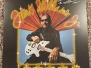 Hank williams Jr signed LP VINYL autographed Rich White Honky Blues MetallicGold