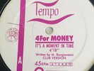 4 For Money - It’s A Moment In Time Rare Italo Import 12” Vinyl Record VG+