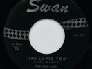 THE BEATLES She Loves You & I'll Get You A Fine 45 SWAN #S-4152-S-Reco Art