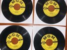 4 VG+ HANK WILLIAMS Extended Play 45s on MGM Kaw-Liga, Jambalaya Cold Cold Heart