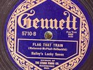 Gennett 5710 Baileys Lucky 7 FLAG TRAIN 78rpm 1925 EE- Red Nichols -Miff Mole