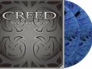 Creed Greatest Hits Blue Marble Vinyl 2xLP etched.
