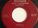 Rare 1959 Ohio Early Rock & Roll WARWICK 45 VELVATONES ROCKET II B/W TICK TOCK