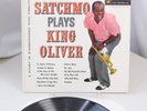 Louis Armstrong LP vinyl Satchmo Plays King Oliver Audio Fidelity 1960 Jazz Blue