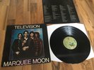TELEVISION MARQUEE MOON LP ORIGINAL VINYL FIRST US PRESS VG+