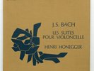 HENRI HONEGGER ⸻ JS BACH 6 suites for cello solo ⸻ VALOIS CMB22 3xLPs box EX++
