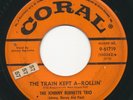 JOHNNY BURNETTE TRIO - Train Kept A-Rollin' / Honey Hush - CORAL - Rockabilly 45