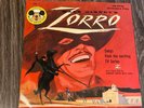 Mickey Mouse Club Walt Disney's ZORRO  Record 45 RPM Excellent