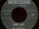 THE MAJESTICS Funky Chick 45 Morsound 1001 Rare 1969 Texas Funk M-