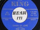 Haunting Rockabilly Rocker 45 TRINI LOPEZ The Search Goes On /Chain of Love KING