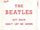 THE BEATLES - Get Back - Original SP 45 tours Apple - Languette