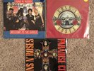 3 Guns N Roses 45 vinyl records Welcome to the Jungle Paradise City Sweet Child