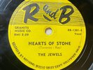 78rpm The JEWELS  Runnin' / Hearts Of Stone 1954 RB-1301  plays a strong VG+