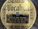 Jazz-78 RPM-Mound City Blue Blowers-What's The Reason-Red McKenzie-Hot Jazz-E-