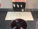 LP RED VINYL WAX THE BEATLES MEET THE BEATLES OR-7041 JAPAN 1ST PRESS 1964 EX/EX