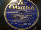 QUATUOR CALVET / DEBUSSY quartet no 1 -J-C-F BACH  / COLUMBIA LFX 210-3