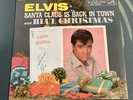 ELVIS PRESLEY 45 rpm picture sleeve W/ Record BLUE CHRISTMAS / Wooden Heart vg+