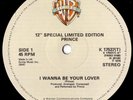 Prince – I Wanna Be Your Lover (1979) Warner Bros. promo 12