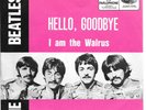 THE BEATLES Hello Goodbye/I Am The Walrus on Parlophone Belgium import rare 45