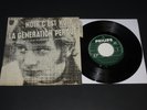 45T JOHNNY HALLYDAY NOIR C'EST NOIR AVEC LANGUETTE ETAT EX++
