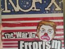 NOFX war on errorism trump repress clear with red white and blue smoke splatter 