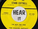 Rare Melodic Loner Outsider Country 45 THE COUNTRY OUTCAST on STARR COTTRELL mp3