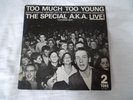 THE SPECIALS TOO MUCH TOO YOUNG PAPER LABEL 2 TWO TONE VINYL SINGLE 7