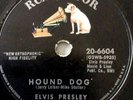 ELVIS PRESLEY 78 rpm on RCA “Hound Dog” + “Don’t Be Cruel” 1956 RARE LABEL