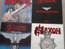 SAXON - WHEELS OF STEEL, STRONG ARM OF THE LAW, SAXON & THE EAGLE HAS LANDED LPs