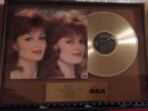 The Judd's Why Not Me Gold Vinyl Record Commemorating 500,000 Copies Sold