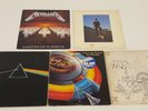 x5 Mixed Vintage Music Records LP Inc. Metallica & Pink Floyd - 1087O
