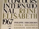 BOX 3 LP HIRCHHORN KREMER MILANOVA QUEEN ELISABETH VIOLIN COMPETITION 1967 NM