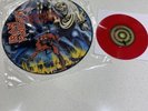 IRON MAIDEN - Number of the beast (1982 UK EMI PICTURE DISC LP) EX + Red VINYL 7