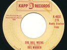 JOEL WARREN - Evil Boll Weevil - KAPP - R&B  RaB Popcorn 45