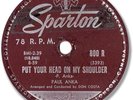 Rare 1959 PAUL ANKA Rock’n Roll 78 RPM Record. Put Your Head on my Shoulder