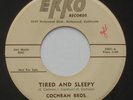 Rockabilly COCHRAN BROS. Tired and Sleepy / Fool's EKKO Promo 45 Eddie HEAR