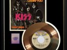 KISS  I WAS MADE FOR LOVIN YOU 45 RPM GOLD METALIZED RECORD RARE NON RIAA  AWARD
