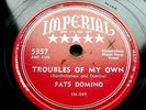 0641/ FATS DOMINO-All by myself -Troubles of my own- 78rpm Schellack