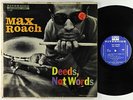 Max Roach - Deeds, Not Words LP - Riverside - RLP 12-280 Mono