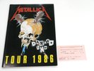 METALLICA 1986 Damage INC Tour Book Program w/Ticket Stub Japan