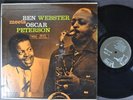 BEN WEBSTER MEETS OSCAR PETERSON JAZZ LP VERVE Trumpeter-logo 1959 DG MONO