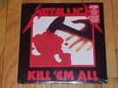 Metallica Kill 'Em All - 2014 Vinyl Reissue BLCKND003-1, Sealed Mint NM